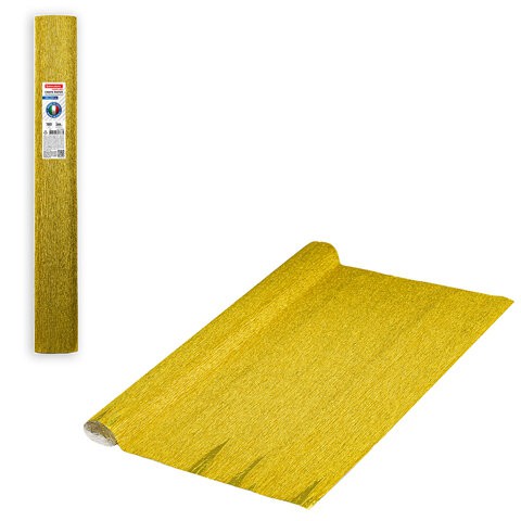 Бумага гофр. Brauberg Fiore 180 г/м2 желтое золото (801) 50х250 см 112657 цена за 2 шт , 